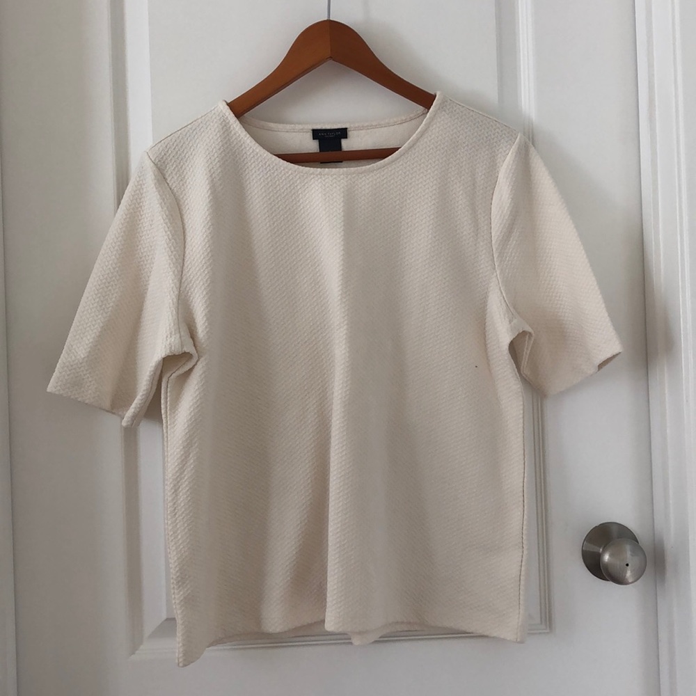 Ann Taylor Factory White Blouse